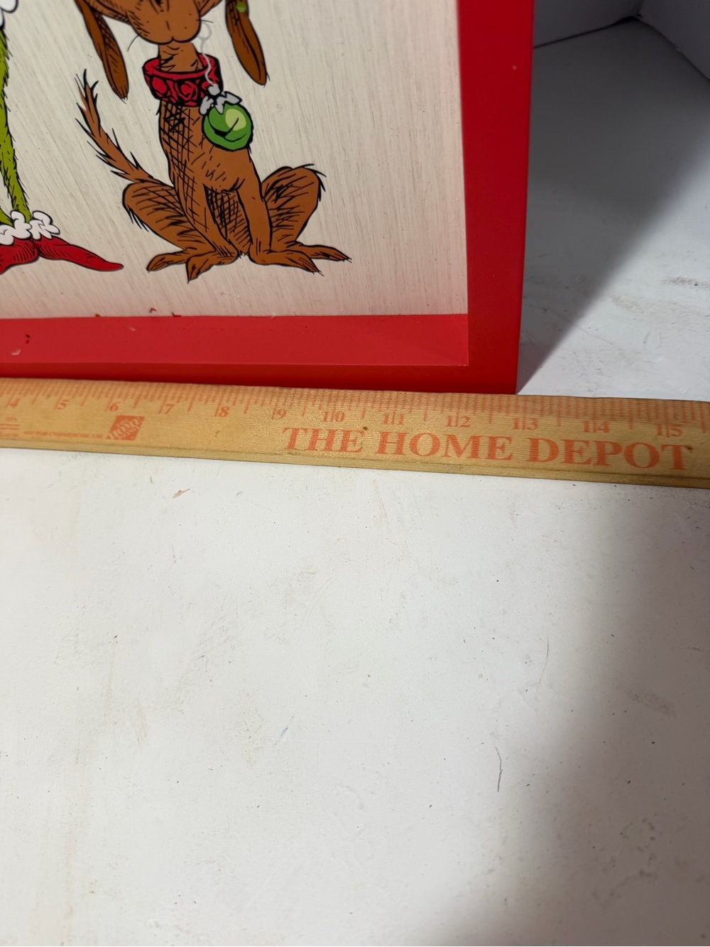 Licensed Grinch 'The Best Gift Is Family' Red Framed Holiday Sign - Picture 3 of 3